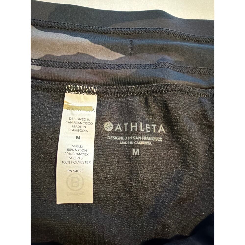 Athleta Freestyle Camo Surge Running/Athletic Shorts SZ M - Picture 3 of 6
